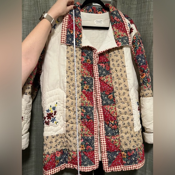 Handmade Multicolor Patchwork Puffer Jacket - Picture 6 of 6